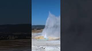 The Wind Whips Clepsydra And Spasm Geysers Into A Frenzy #yellowstone #nature