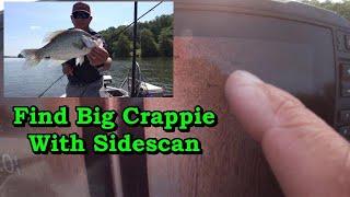 How to use side scan to find crappie  Side scan setting  Learn to use side scan to find more fish