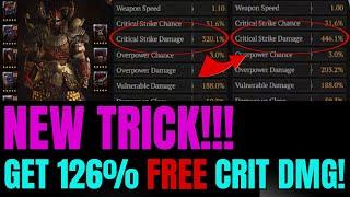 Diablo 4 NEW EXTRA CRITICAL DAMAGE TRICK This Is So Strange