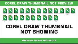 Corel Draw Thumbnail Not Preview - Corel Thumbnail Problem - Thumbnail not Preview Solution