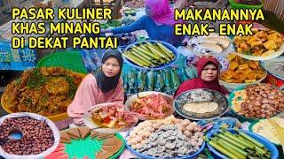 ADA MAKANAN LANGKA  TUR KULINER MINANG DI PASAR TRADISIONAL KAMBANG  PESISIR SELATAN