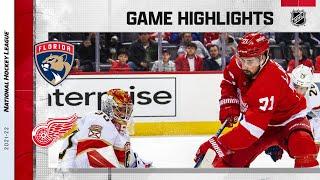 Panthers @ Red Wings 417  NHL Highlights 2022
