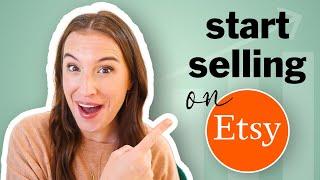 START SELLING ON ETSY in 5 easy steps  Etsy shop for beginners tutorial 2024