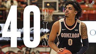 Julian Strawther Drops A CAREER-HIGH 40 PTS