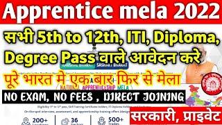 Apprentice mela 2022  Pradhan Mantri National Apprentice mela 10 Oct 5th to 12th ITIDiploma