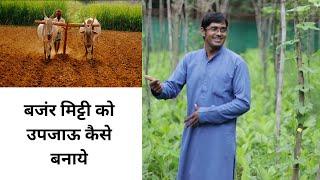 बजंर मिट्टी को उपजाऊ कैसे बनाये। How to make soil fertile  akash chourasiya