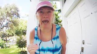 Trump Supporter Has a MAGA Meltdown on Neighbors Doorstep