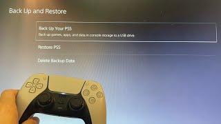 PS5 How to Backup & Restore Using USB Drive Tutorial For Beginners 2024