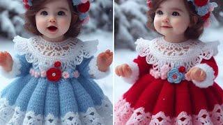  BEAUTIFUL CROCHET PRINCESS DRESS DESIGNS FOR BABY GIRL #crochet #baby #dress #viralvideo #video