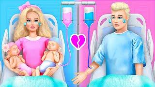 Barbie e Ken no hospital  30 truques e Artesanato para Bonecas