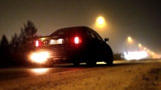 Audi 80 turbo quattro launch control test wet and cold road