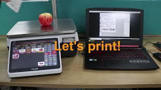 T-Touch Label Printing Scale - Label print format edit