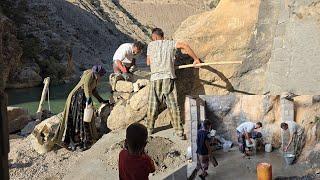 Nomadic life the secrets of building a cave wall with stones and the art of house washing.