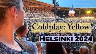 COLDPLAY plays YELLOW in HELSINKI Finland 27.7.2024
