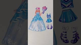 Dress up stickers  No.912 #sticker #princess #doll