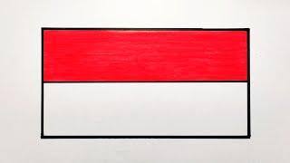 Menggambar bendera indonesia - Bendera merah putih  gambar bendera indonesia
