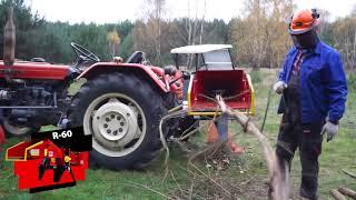 R-60 najmniejszy rębak walcowy od REMET CNC  Dużo zbędnych gałęzi? To nie problem 