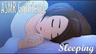 ASMR Sleeping on your Girlfriends chest Soft Breathing Heart Beat Sleep Aid