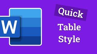 Custom Table Styles in Minutes  Microsoft Word Tutorial