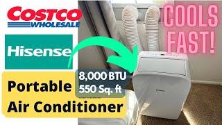 Costco Hisense Portable Air Conditioner - Dual Hose 8000 BTU - Cools Really Fast