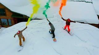Smoke Grenade Snowboarding in 4K 2016