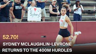 Sydney McLaughlin-Levrone Dominates 400m Hurdles In 52.70 World Lead At Edwin Moses Legends Meet