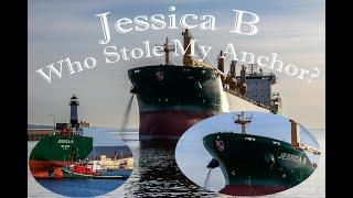 1 Bow Anchor..Four Cranes 5 Cargo Holds . The Jessica B Arrives Duluth to load Wheat for Italy