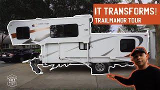 One of the COOLEST RVs Youve EVER SEEN Trailmanor 2720 Setup and Tour