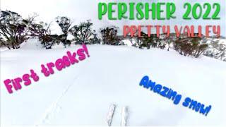 Perisher 2022 - First Tracks - Pretty Valley - Insta360 One X2