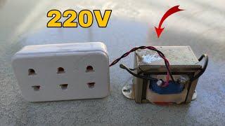 Turn a Small Transformer into 220V 800W amazing Powerful Generator