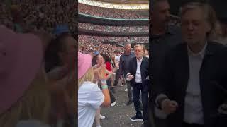 Paul McCartney dancing at Taylor Swift’s “The Eras Tour” show at Wembley Stadium show