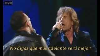 U2 & Mick Jagger - Stuck In A Moment You Cant Get Out Of subtitulos español