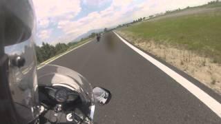 VFR 1200+TUONO+CB1000R on Serres Circuit