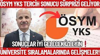 ÖSYM YKS Tercih Sonuçlarında MÜJDELERSıralamalar nasıl gelecek? Sonuçlar erken açıklanabilir