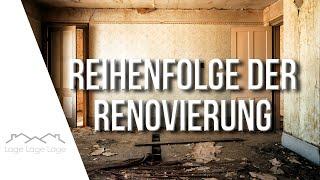 Reihenfolge der Gewerke bei der RenovierungSanierung im Innenraum