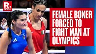 Paris Olympics 2024 Biological Male Fights Female Boxer at the Olympics? Quits Fight in 46 Seconds