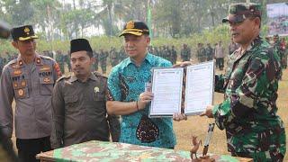 Upacara Penutupan TNI Manunggal Membangun Desa Sengkuyung Tahap III 2024 di Desa Suwawal Timur