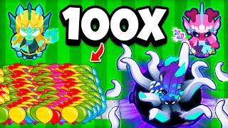 100x Bloons vs Mermonkey BTD 6