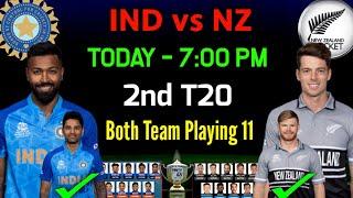 India 2nd T20 playing 11  India Playing 11 VS New Zealand  Ind Playing 11 For 2nd T20 Match