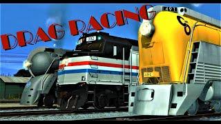 Trainz Race Amtrak F40PH Vs. 6 classic stream locomotives