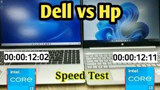 Dell vs Hp Laptop  dell inspiron core i3 11th gen vs hp core i3 11th generation  Speed Test