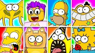 UNLOCKING SECRET ROBLOX FIND THE SIMPSONS MORPHS? ALL CHARACTERS UNLOCKED