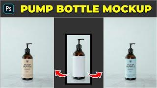 How to Create Bottle Label Mockup - Photoshop Tutorial