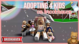 I Adopted 4 Kids  Brookhaven Rp Roblox