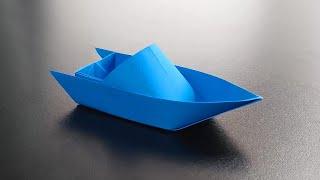 How to make a Paper Speed Boat that Floats - NEW VERSION