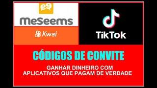 CÓDIGOS DE CONVITE PARA KWAI E OUTROS