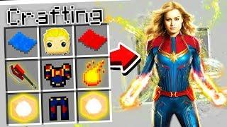 CRAFTING CAPTAIN MARVEL IN MINECRAFT