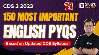 CDS 2 2023 English 150 Most Important English PYQs for CDS 2023 Exam  CDS English