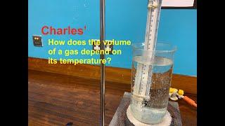 Charles Law Heating a gas at constant pressure