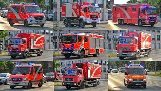 FEUER IN SCHOKOLADENFABRIK  Einsatzfahrten 》 4× WLF RW3 ELW2 uvm.  Berliner Feuerwehr  TD1